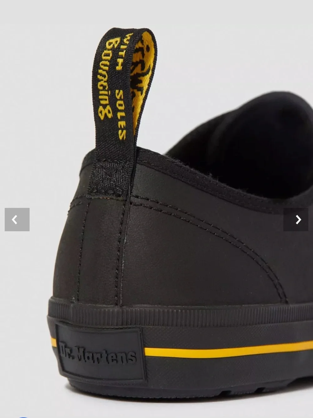 Dr. Martens Black Low-Top Canvas Lace-Up Sneakers